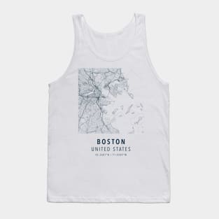 boston massachusetts simple maps Tank Top